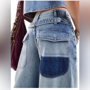 Free People sz 28 Waterfalls baggy wide leg jeans